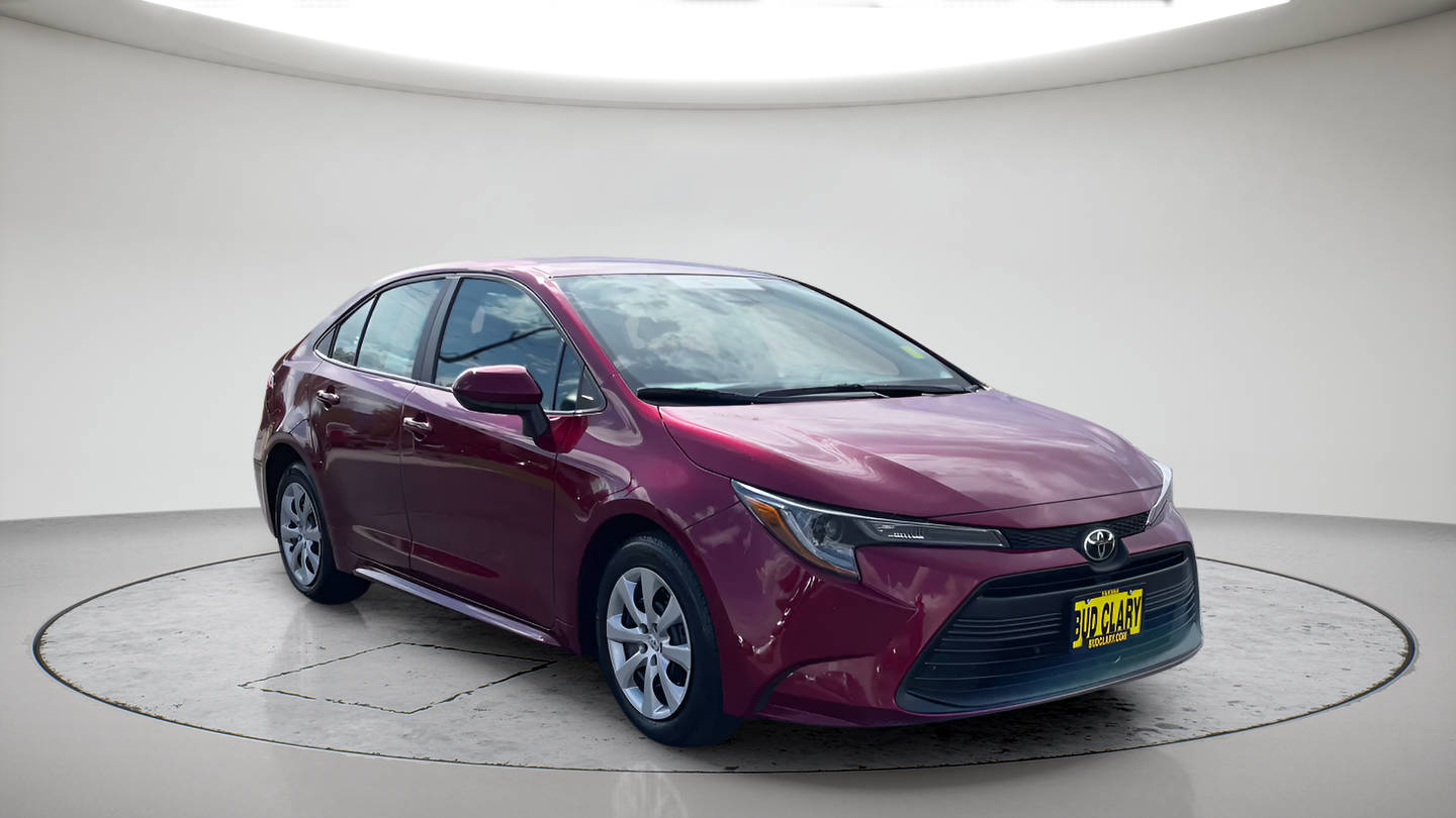 Certified Used 2025 Red Toyota LE image 1