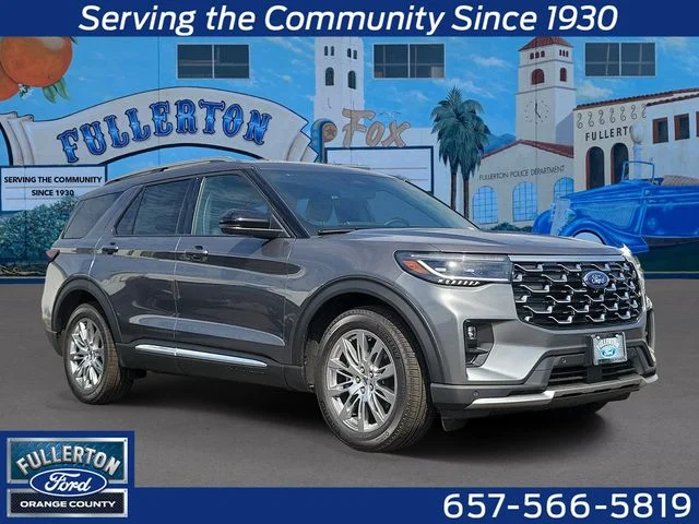 New 2026 Carbonized Gray Metallic Ford Platinum image 1
