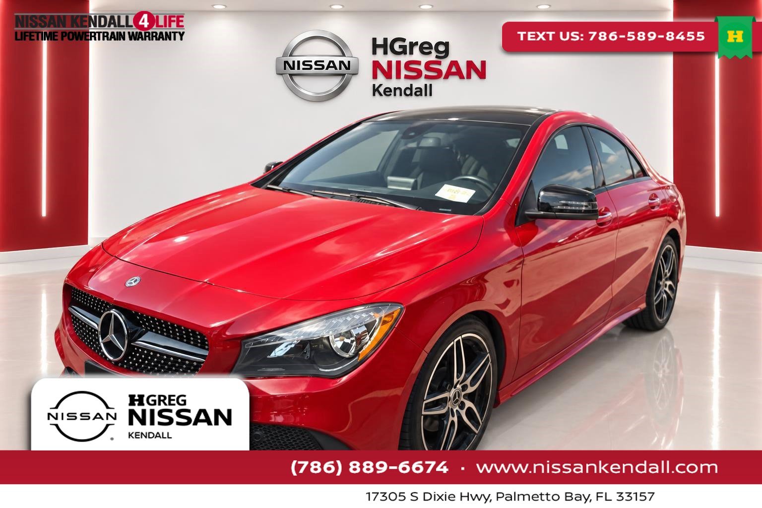 Used 2018 Red Mercedes-Benz CLA 250 image 1