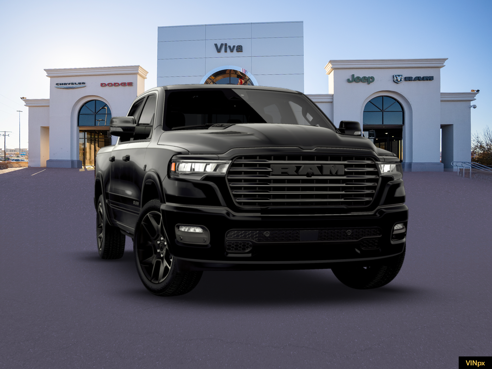 New 2026 Diamond Black Crystal Pearl-Coat Exterior Paint RAM Laramie image 16