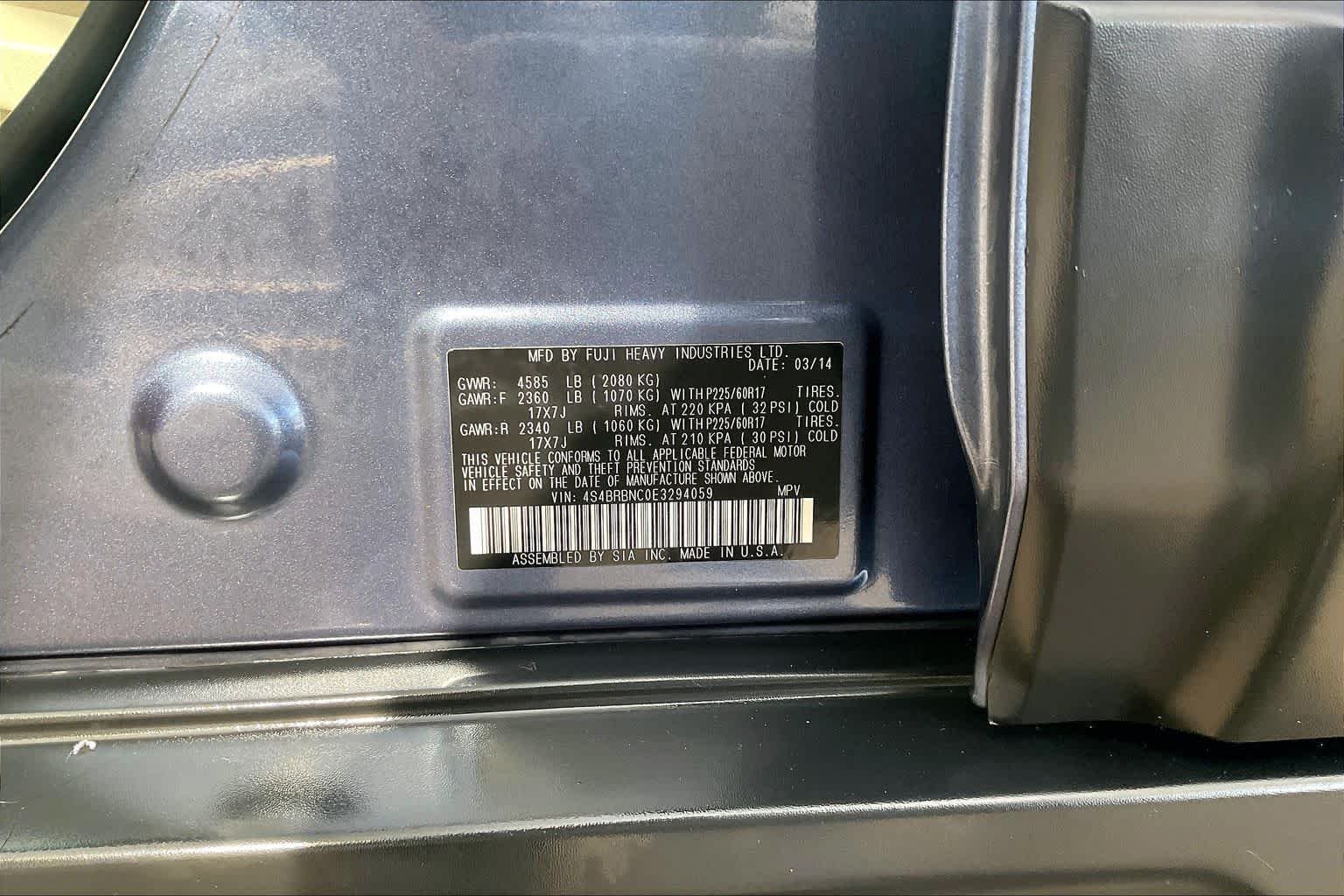 Used 2014 Twilight Blue Metallic Subaru 2.5i Limited image 34