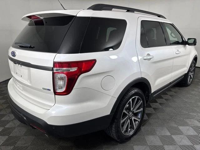 Used 2015 White Platinum Clearcoat Metallic Ford XLT image 3