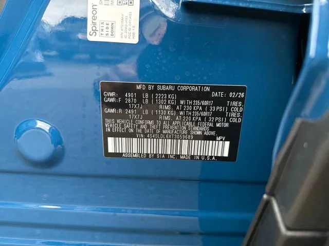 New 2026 GEYSER BLUE Subaru Wilderness image 19