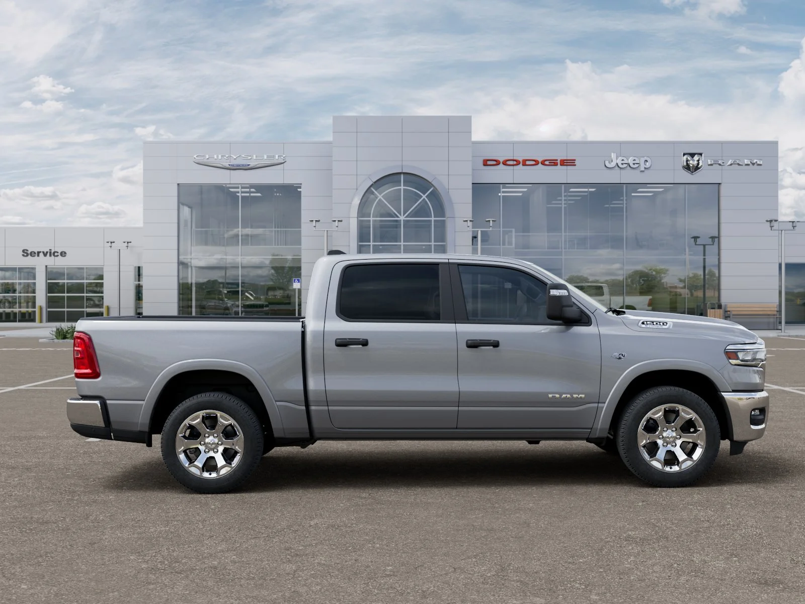New 2026 Billet Silver Metallic Clear-Coat Exterior Paint RAM Big Horn/Lone Star image 50