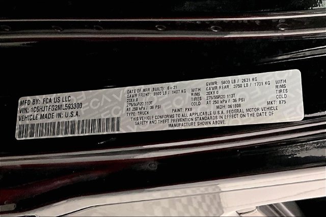 Used 2021 Black Clearcoat Jeep High Altitude image 41