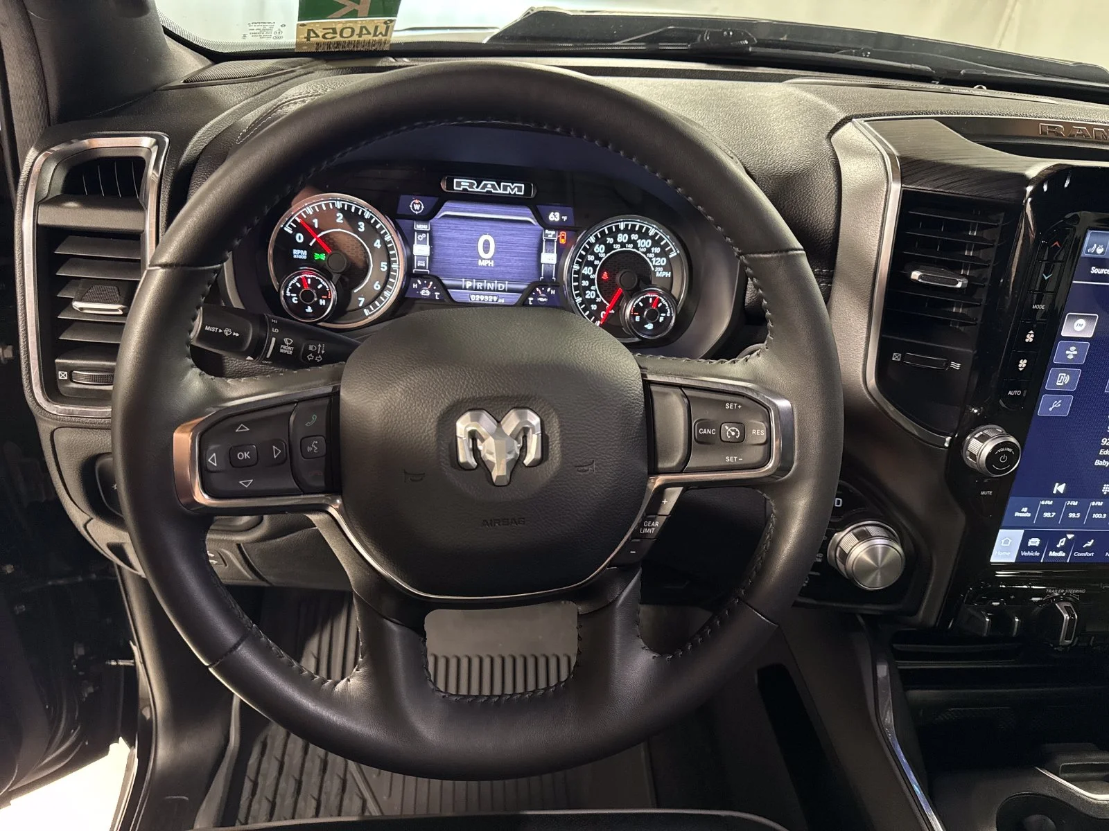 Used 2024 Diamond Black Crystal Pearlcoat Ram Laramie image 15