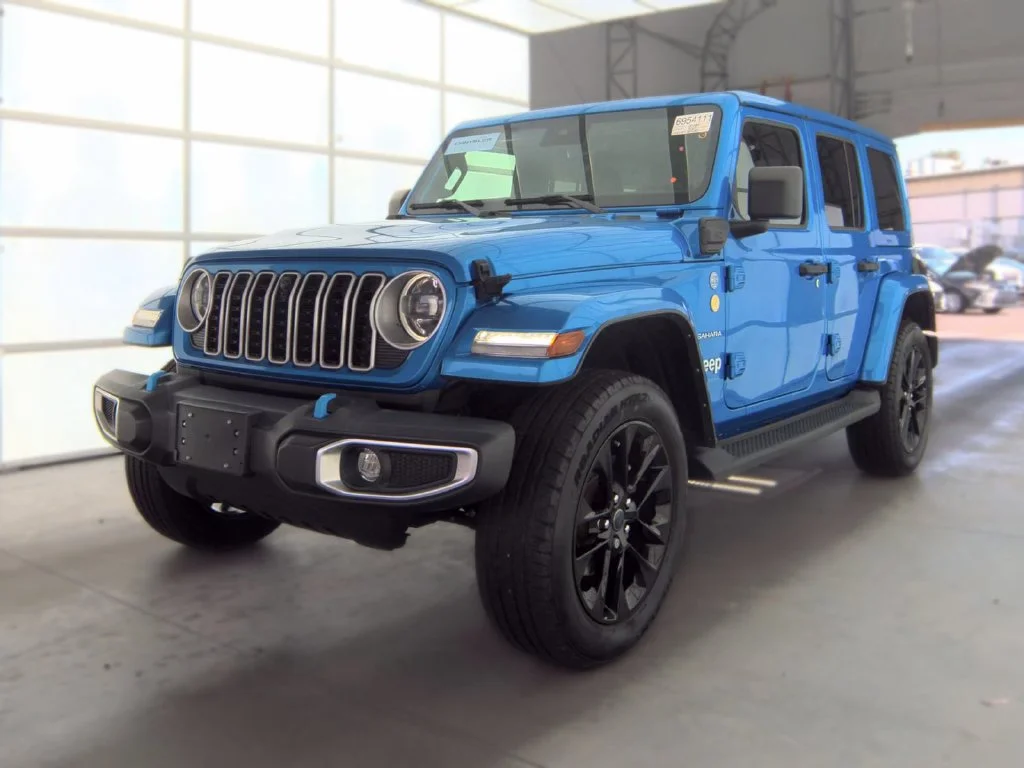 Used 2024 Blue Jeep Sahara 4xe image 1