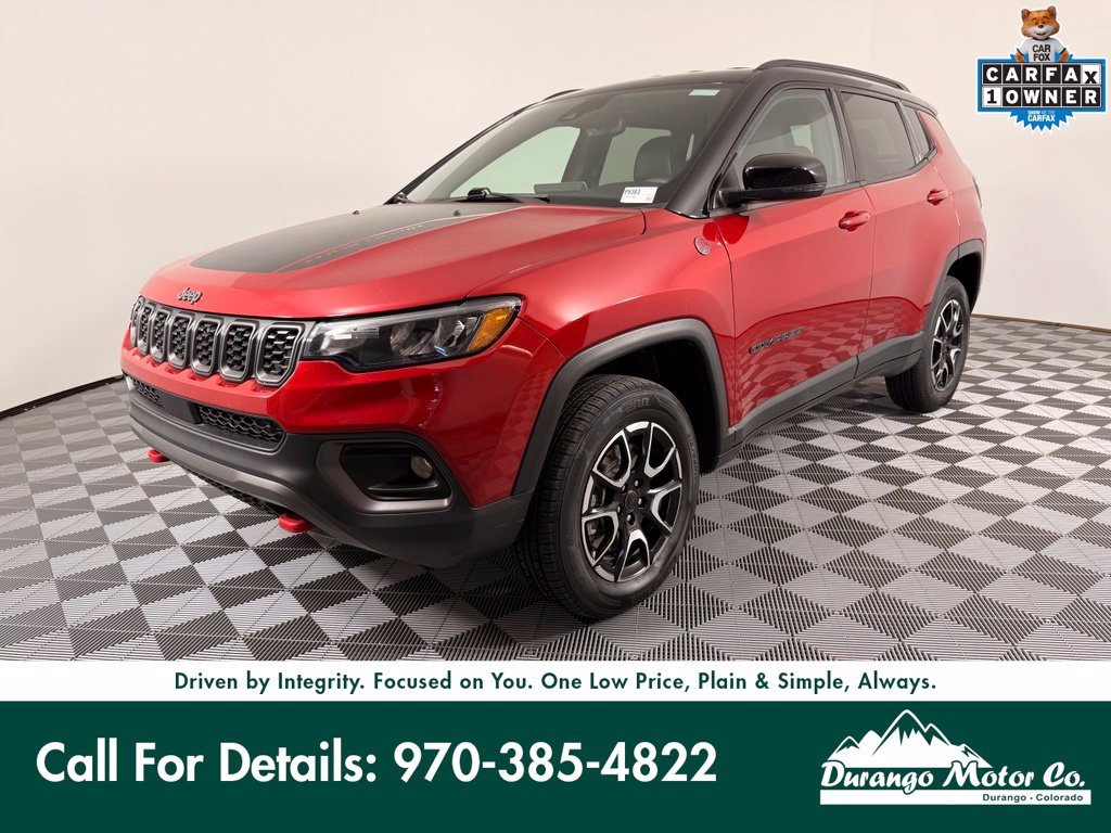 Used 2025 Red Jeep Trailhawk image 1