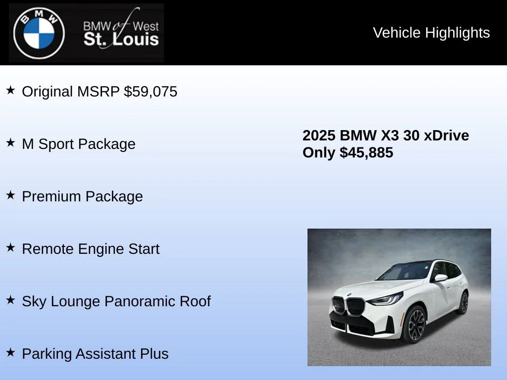 Used 2025 White BMW 30 xDrive image 8