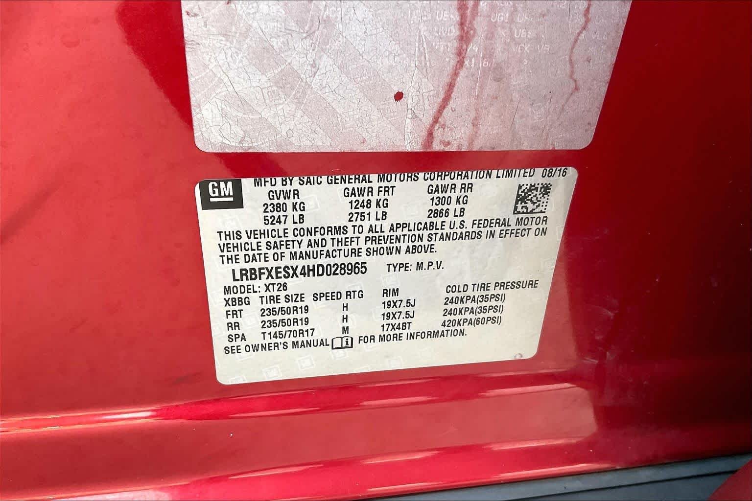 Used 2017 CHILI RED METALLIC Buick Premium I image 35