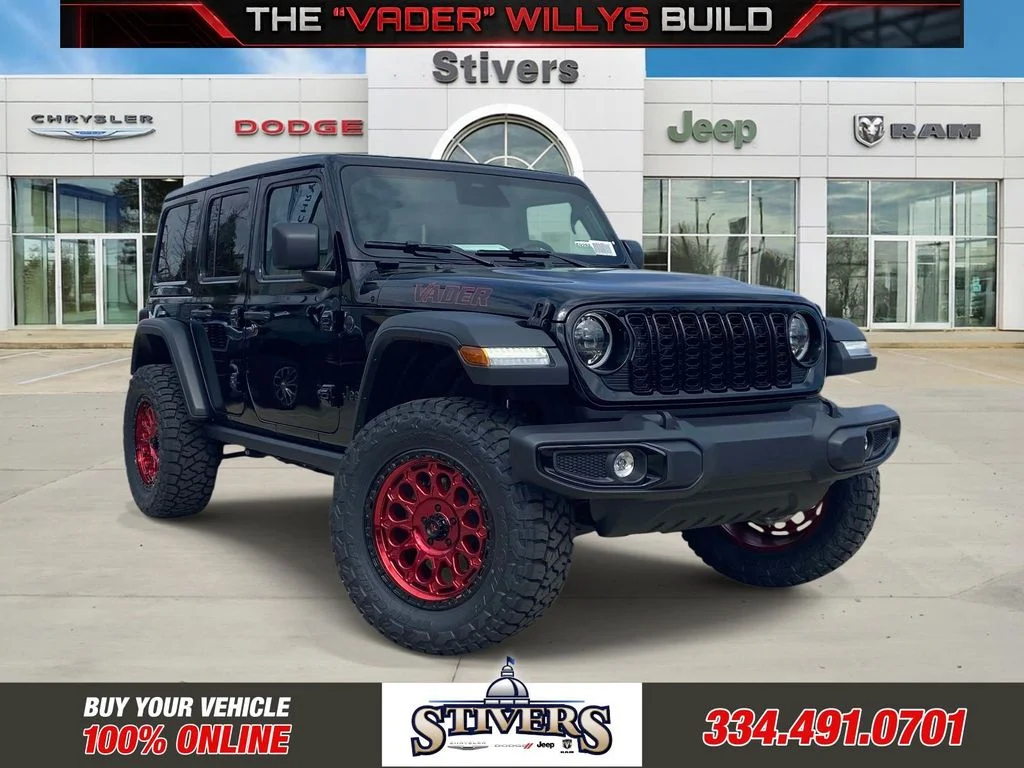New 2026 Black Clearcoat Jeep Willys image 1