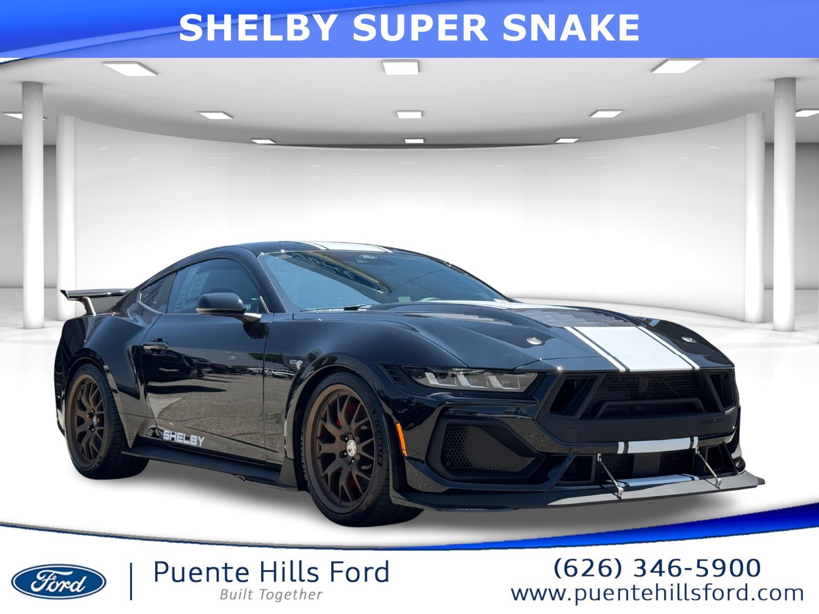New 2025 Shadow Black Ford GT Premium Fastback image 1