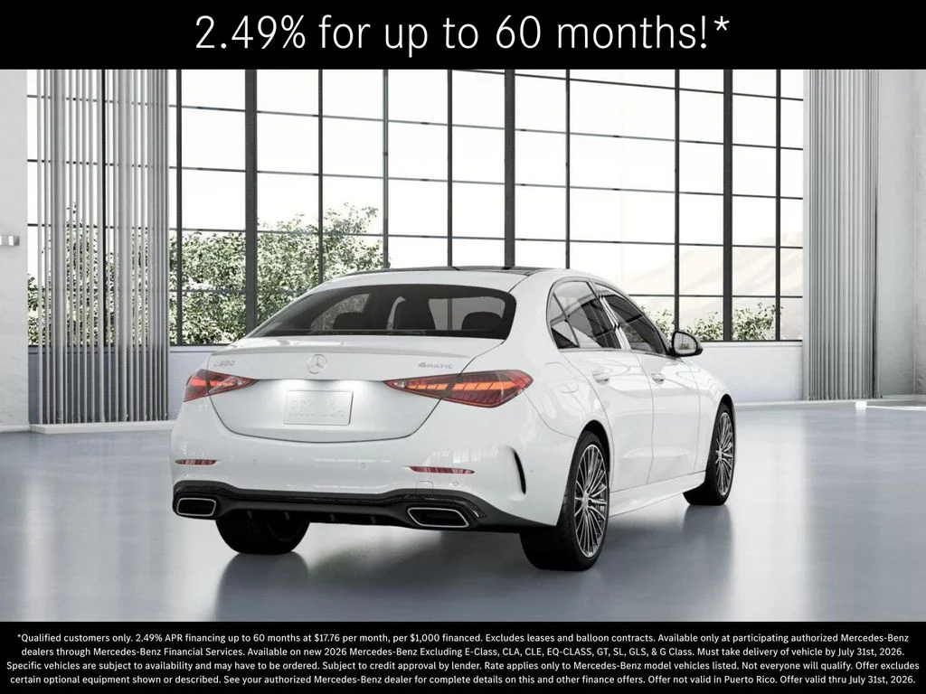New 2026 Polar White Mercedes-Benz C 300 image 23