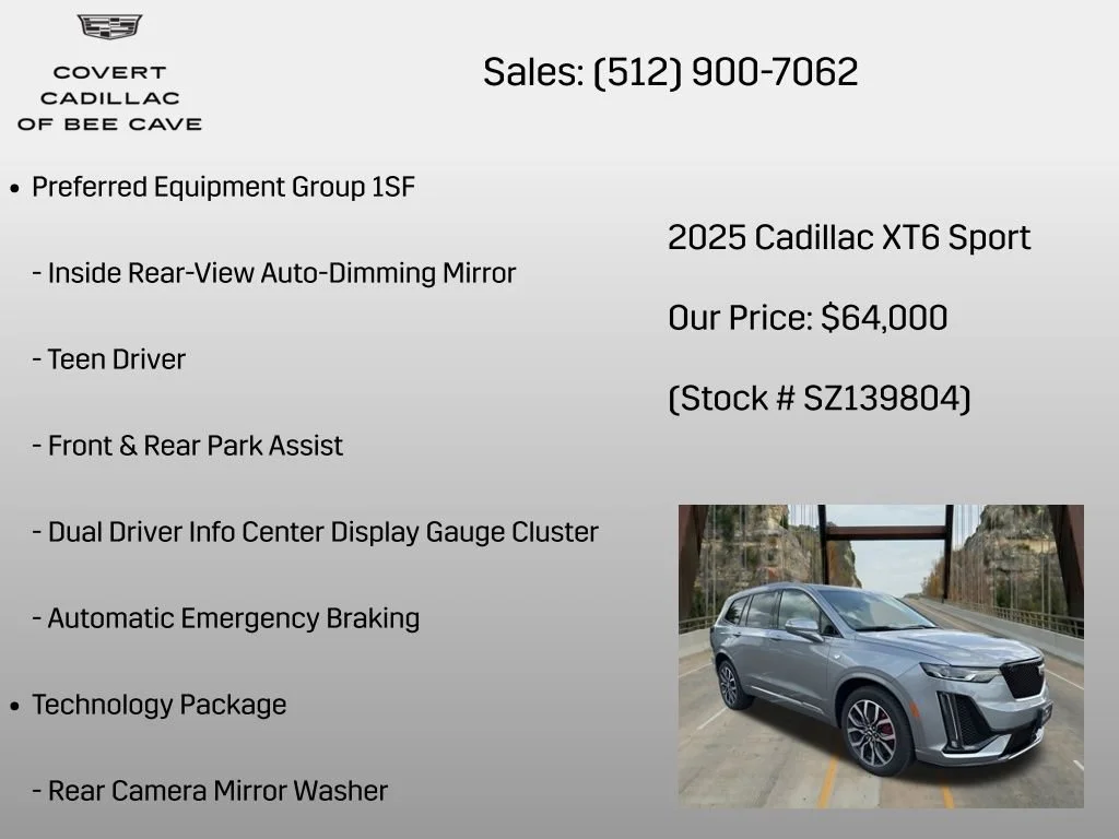 2025 Cadillac XT6 Sport - Photo 6