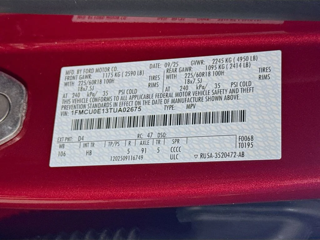 Used 2026 RAPID RED MET TINTED CC Ford PHEV image 32