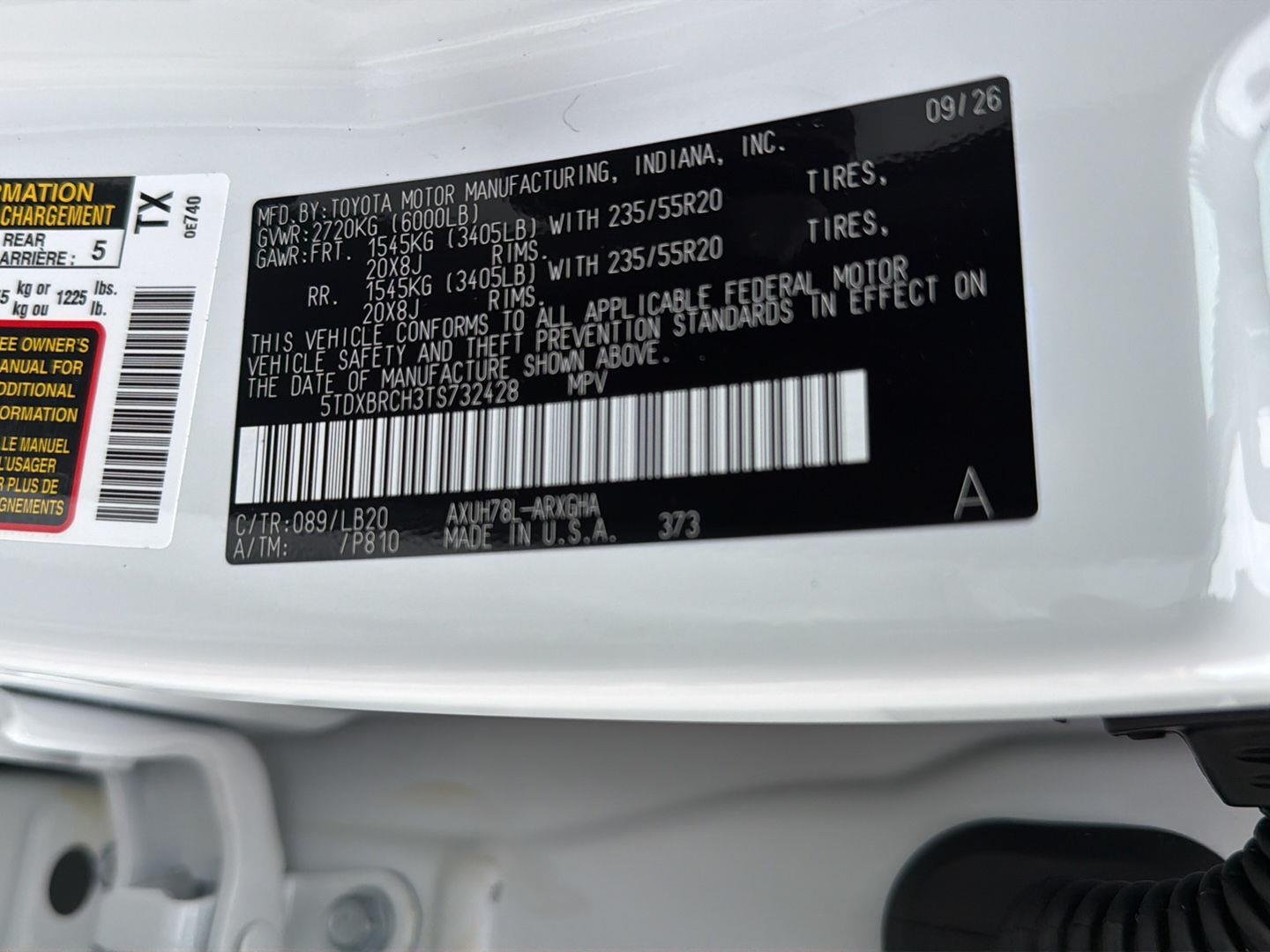 New 2026 Wind Chill Pearl Toyota Limited image 38
