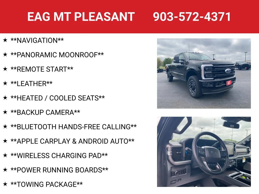 New 2026 Agate Black Metallic Ford F-250® Platinum® image 4