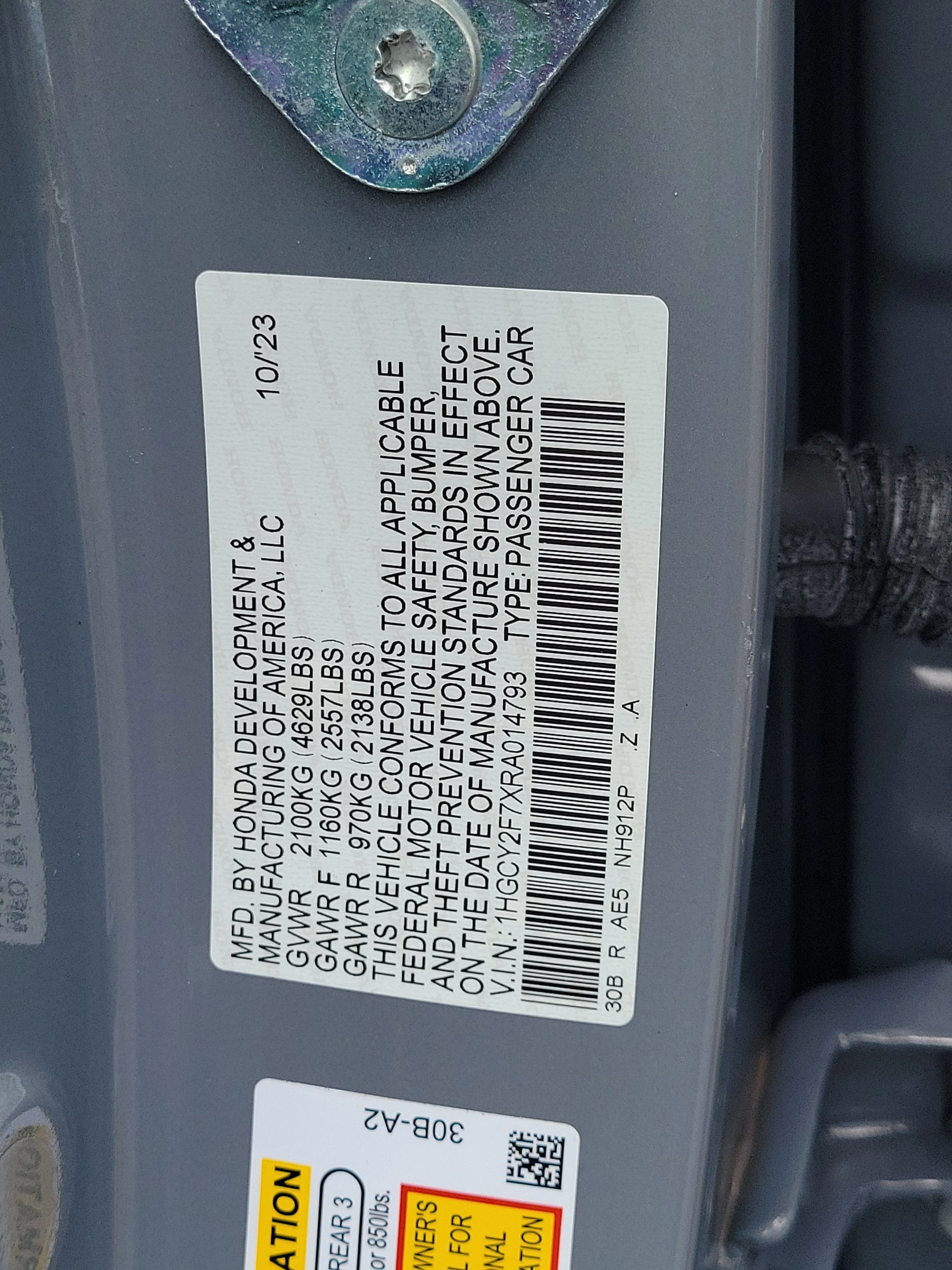 Certified Used 2024 Urban Gray Pearl Honda Sport-L image 32
