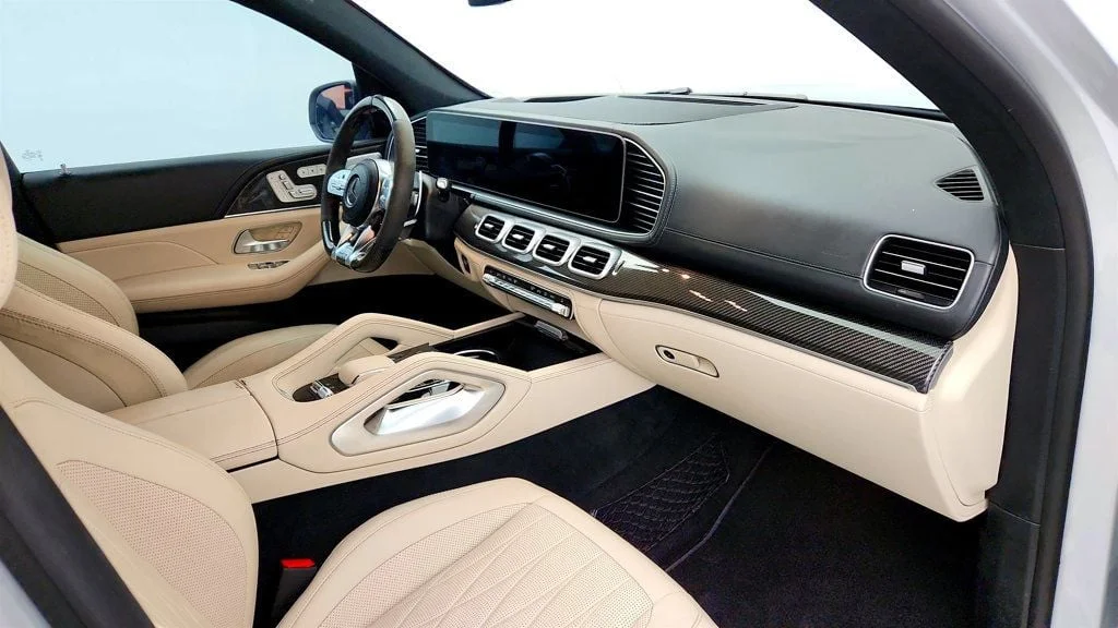 Used 2021 Iridium Silver Metallic Mercedes-Benz AMG® GLS 63 4MATIC+ SUV w/ Carbon Fiber Trim & Captain