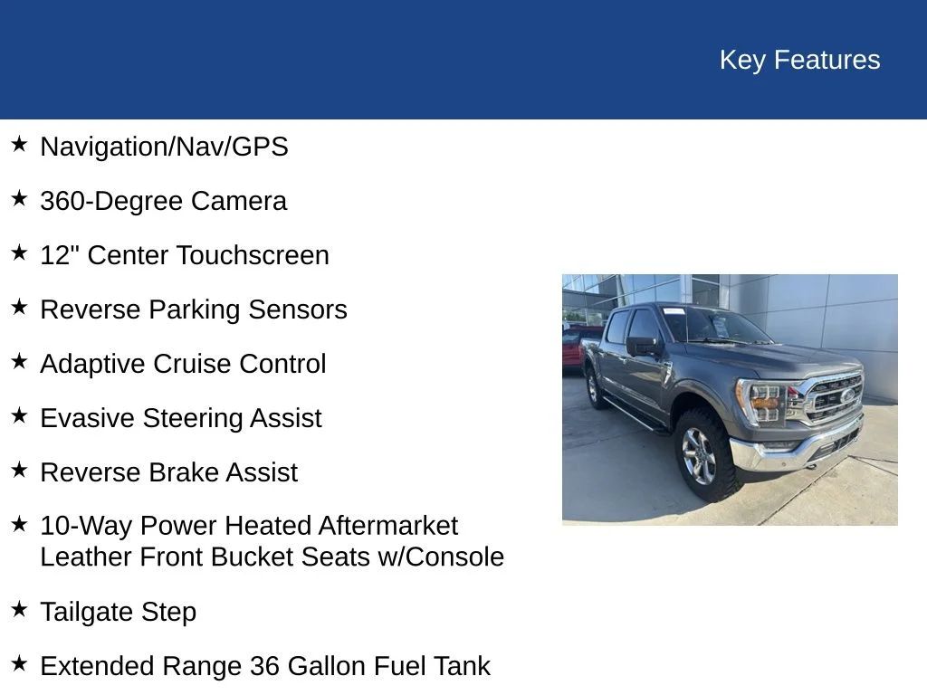 Used 2022 Carbonized Gray Metallic Ford XLT image 36