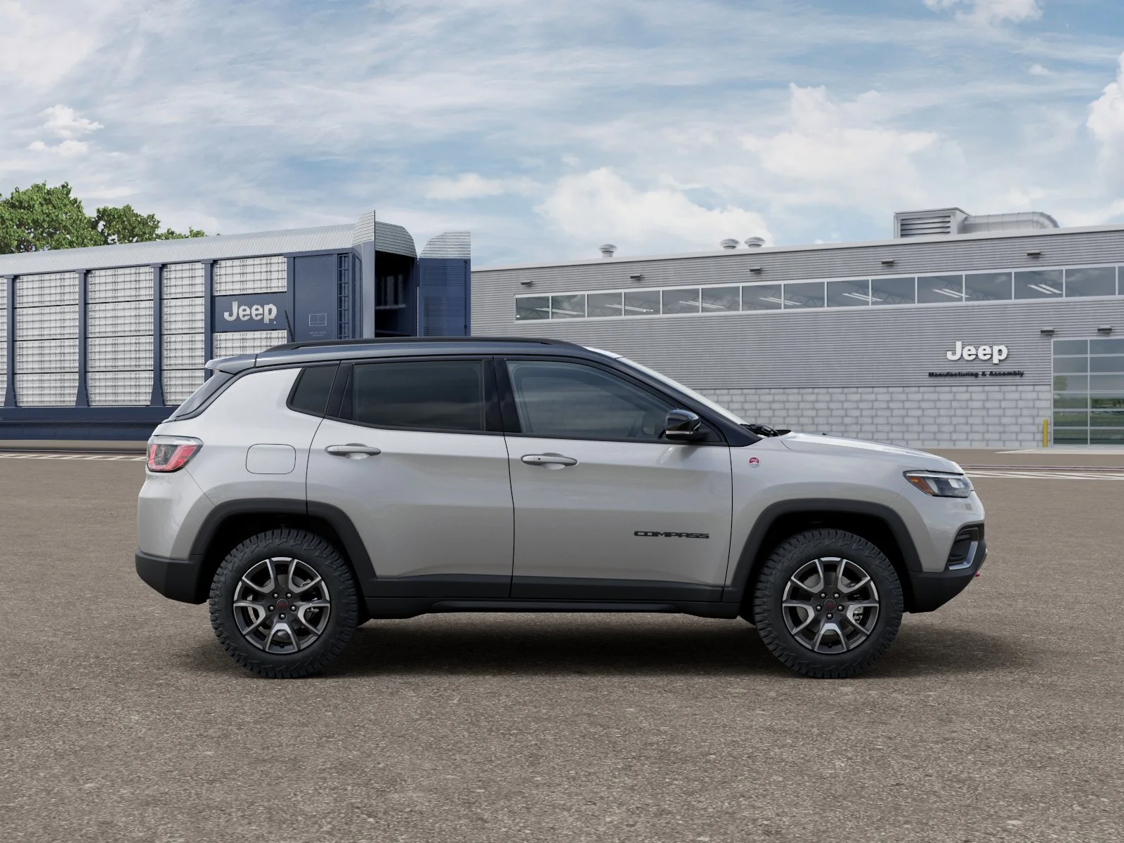New 2026 Silver Zynith Metallic Clear-Coat Exterior Paint Jeep Trailhawk image 49