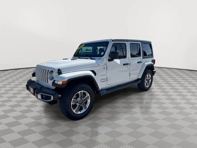 Used 2022 White Jeep Unlimited Sahara image 4