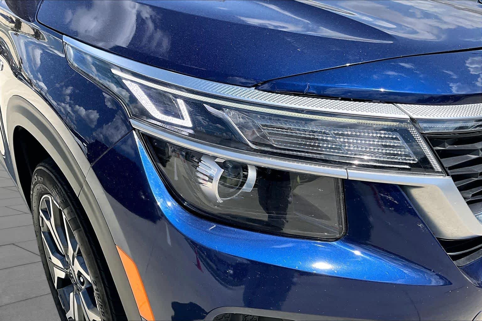 Used 2021 Dark Ocean Blue Kia EX image 25