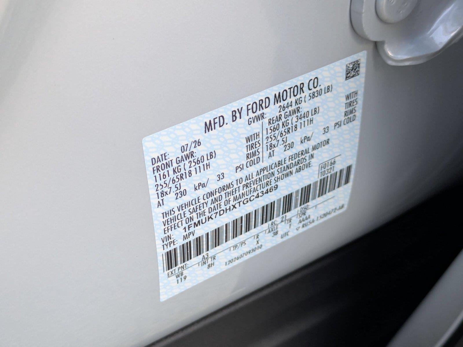 New 2026 Space White Metallic Ford Active image 36