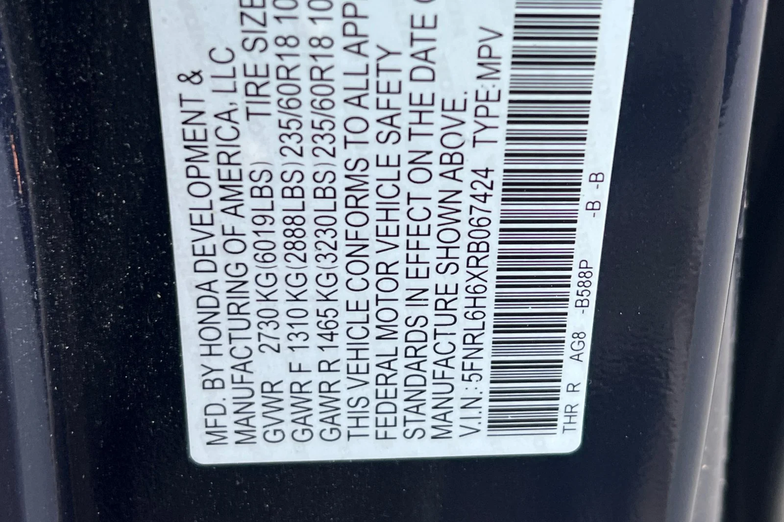 Used 2024 Blue Honda EX-L image 29