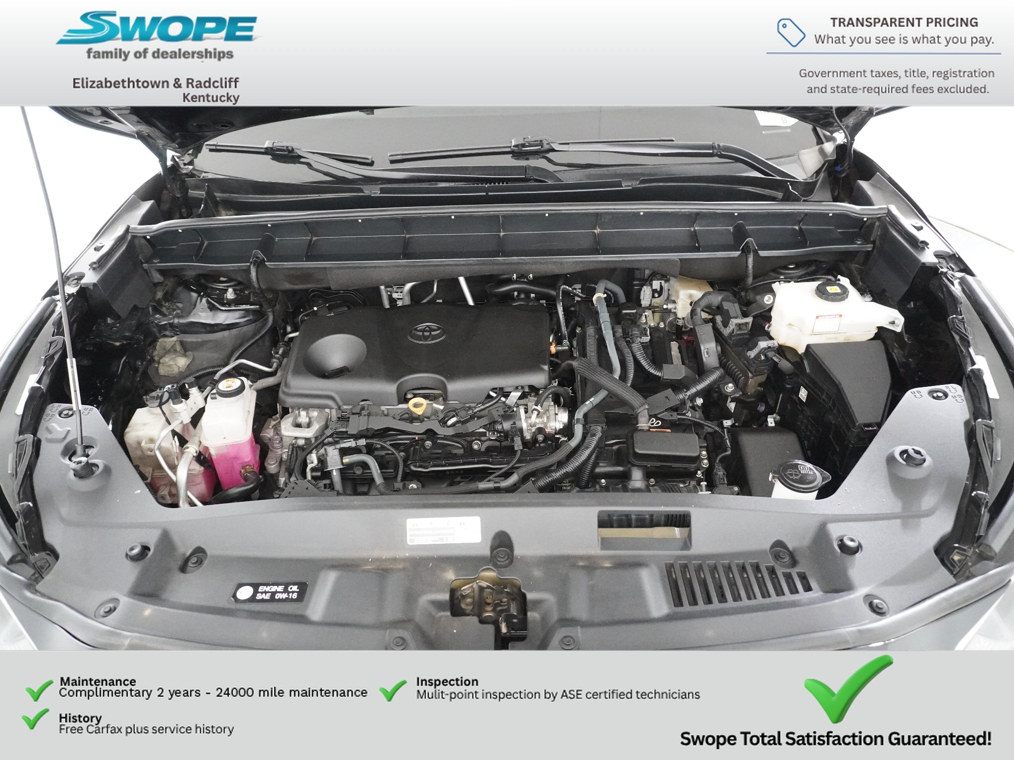 Used 2023 Midnight Black Metallic Toyota Hybrid LE image 29