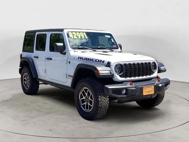 Certified Used 2025 Bright White Clearcoat Jeep Rubicon image 7