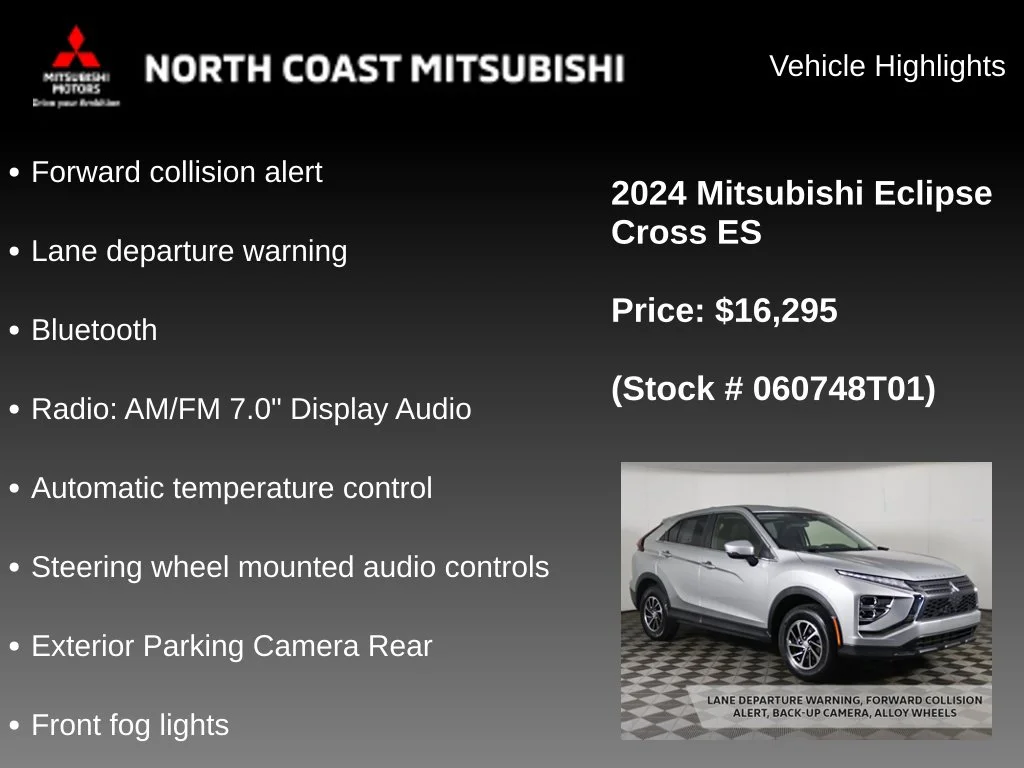 Used 2024 Silver Mitsubishi ES image 2