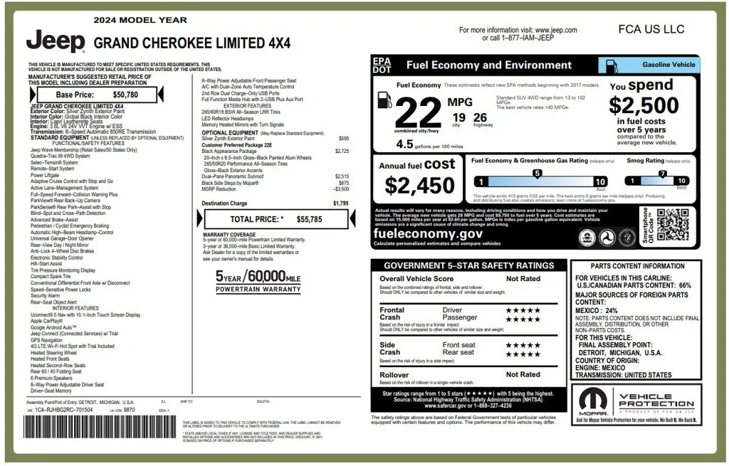 Used 2024 Silver Jeep Limited image 4