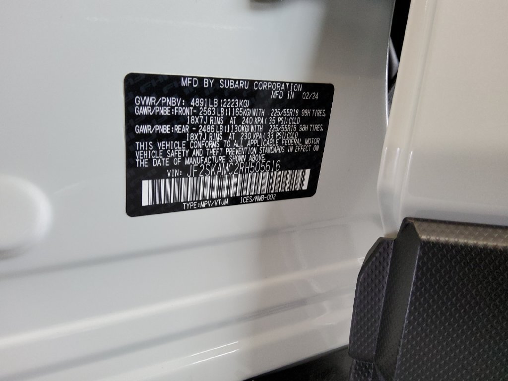 Used 2024 White Subaru Touring image 20