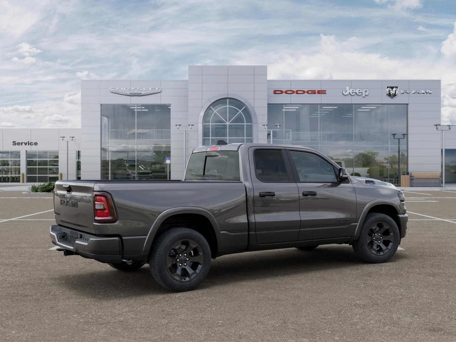 New 2026 Granite Crystal Metallic Clear-Coat Exterior Paint RAM Big Horn/Lone Star image 4