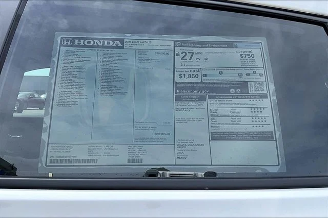 New 2026 Honda HR-V LX 4D Sport Utility