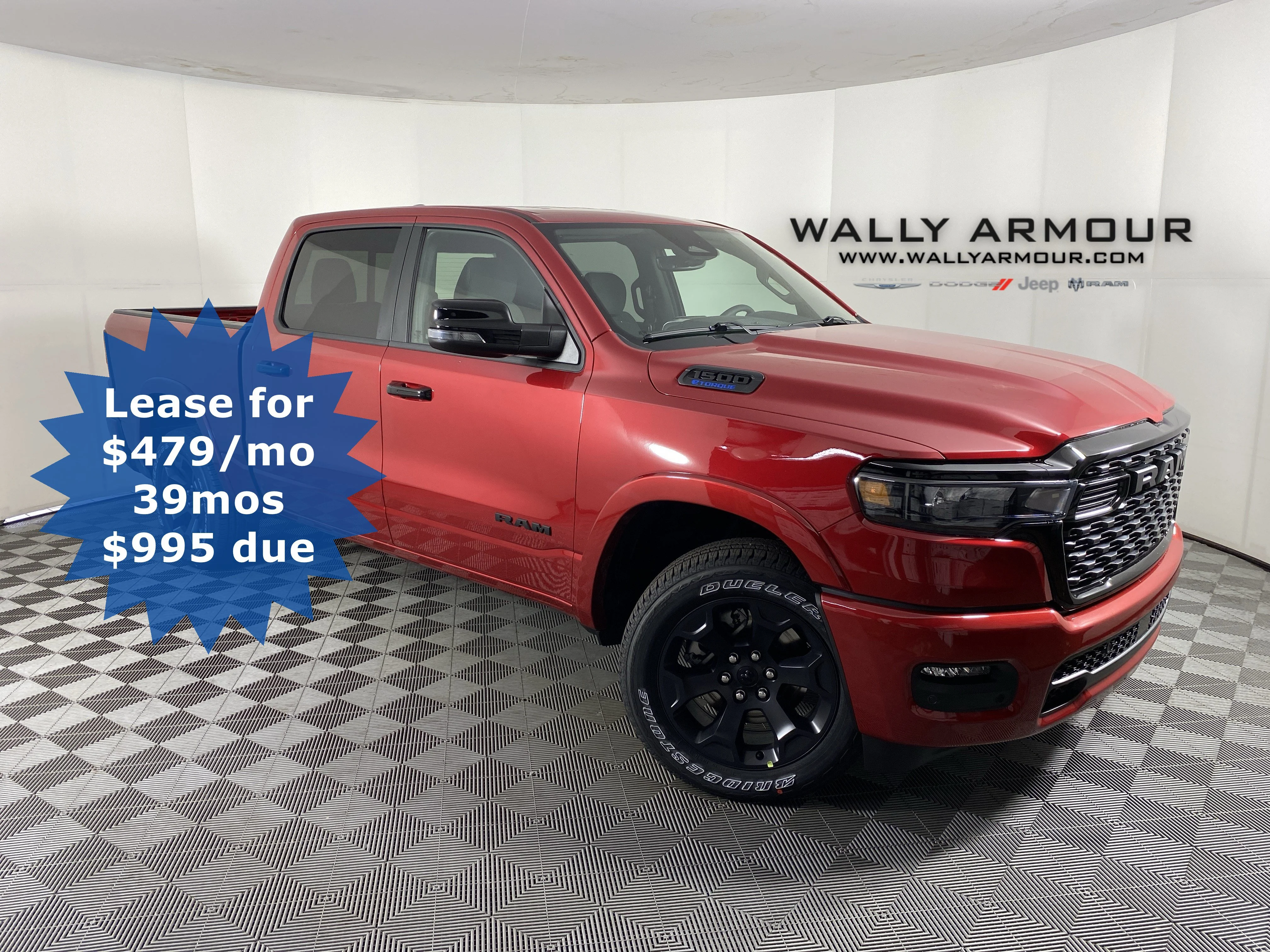 New 2026 Molten Red Pearl-Coat Exterior Paint RAM Big Horn/Lone Star image 1