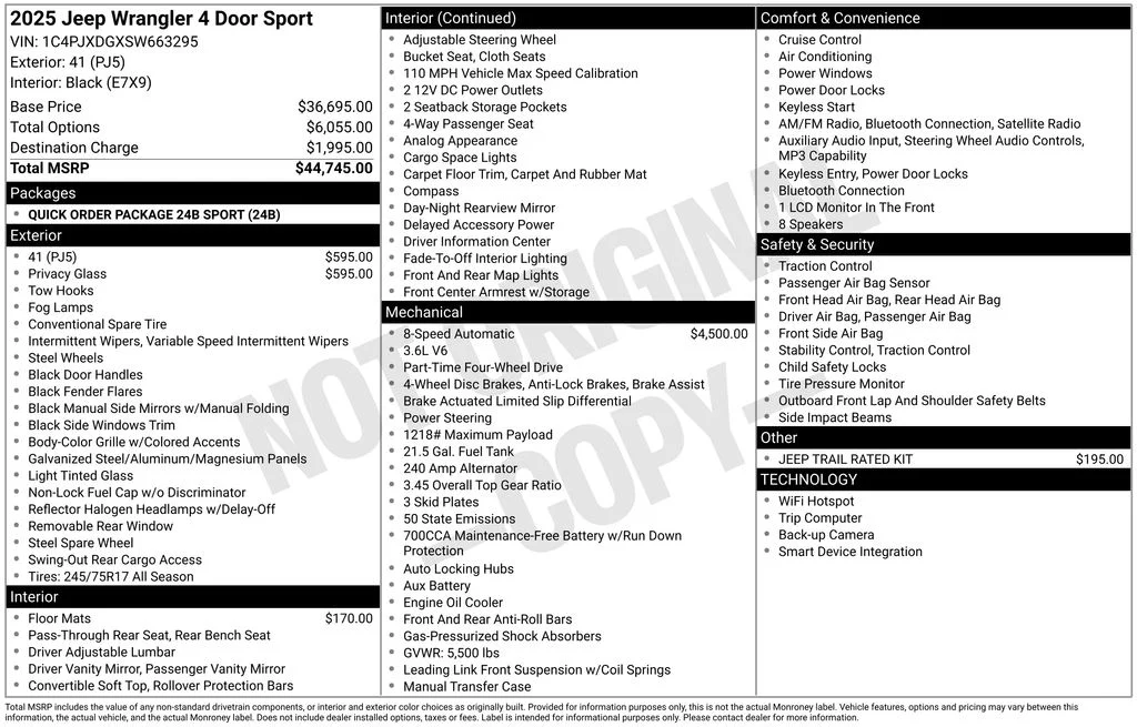 Used 2025 Gold Jeep Sport image 8