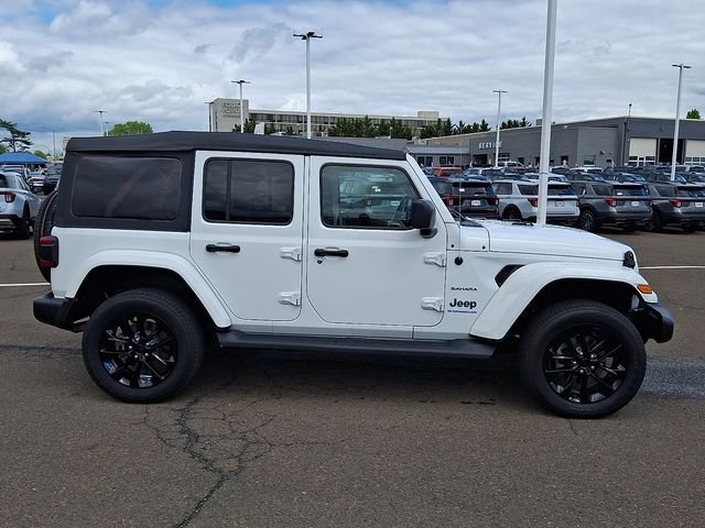 Used 2023 White Jeep Sahara 4xe image 7