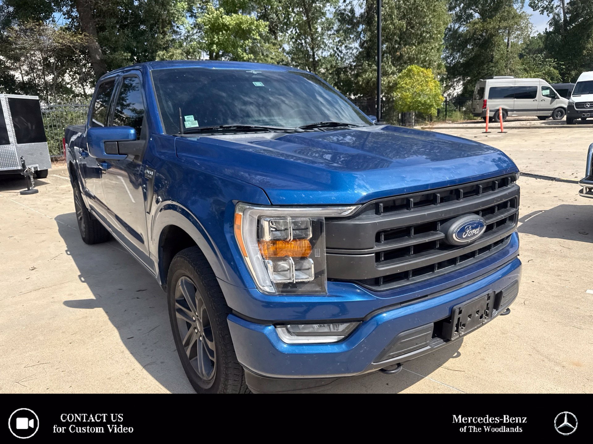 Used 2023 Atlas Blue Metallic Ford Lariat image 1