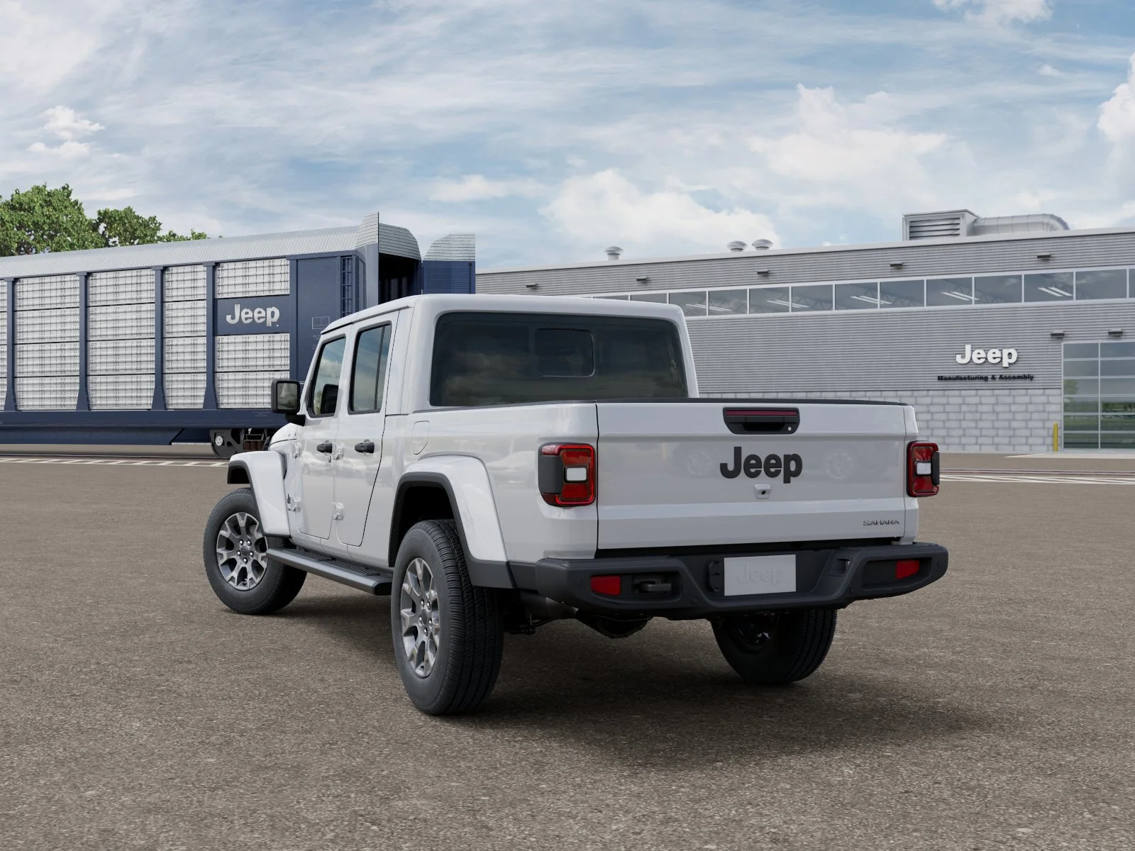 New 2026 Bright White Clear-Coat Exterior Paint Jeep Sahara image 3