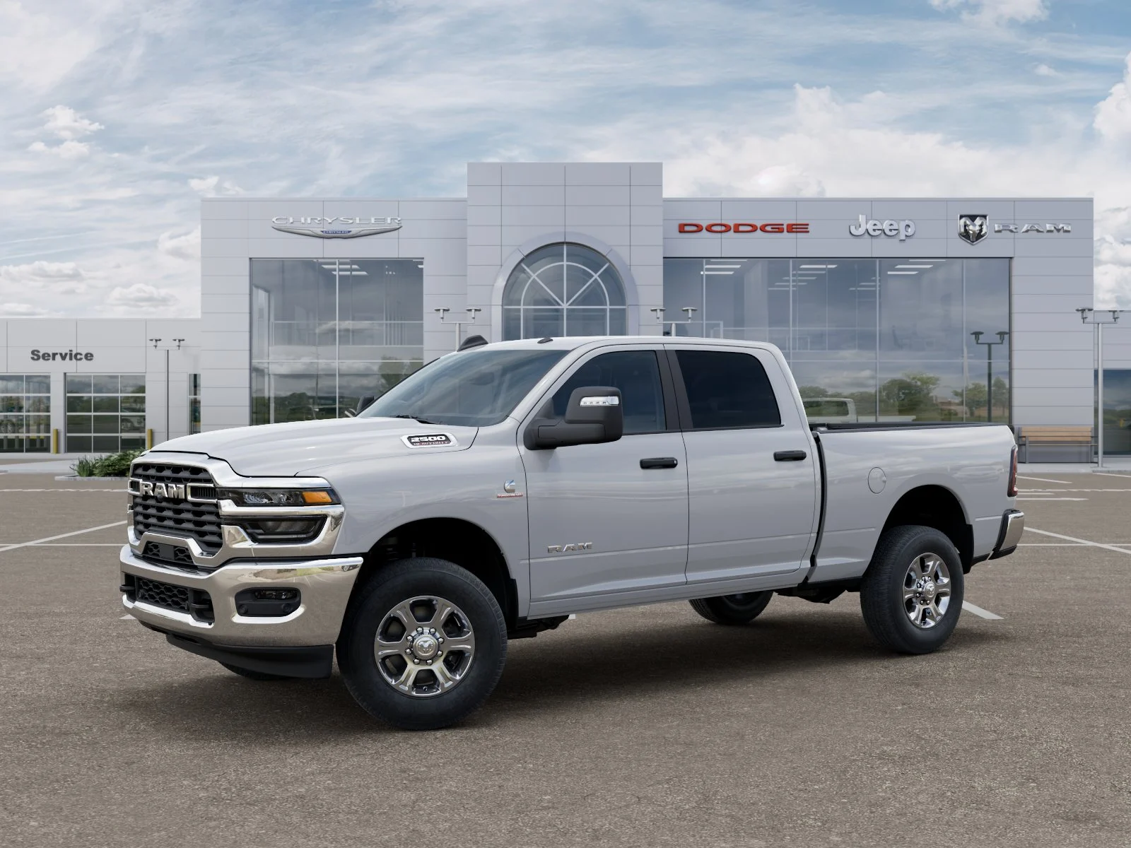 New 2025 Bright White Clearcoat RAM Big Horn image 24