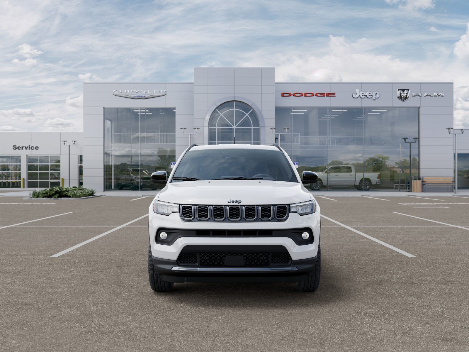 New 2026 Bright White Clear-Coat Exterior Paint Jeep Latitude image 32