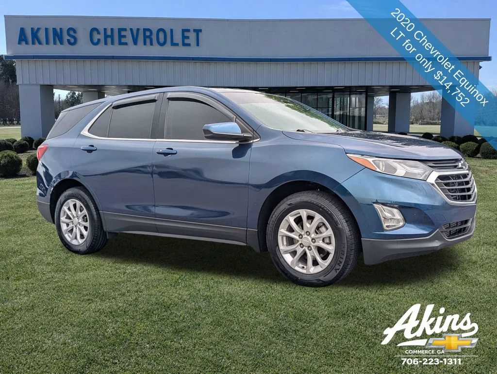 Used 2020 PACIFIC BLUE METALLIC Chevrolet LT image 2