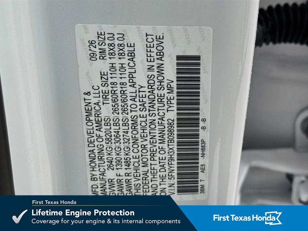 New 2026 Platinum White Pearl Honda RTL image 42