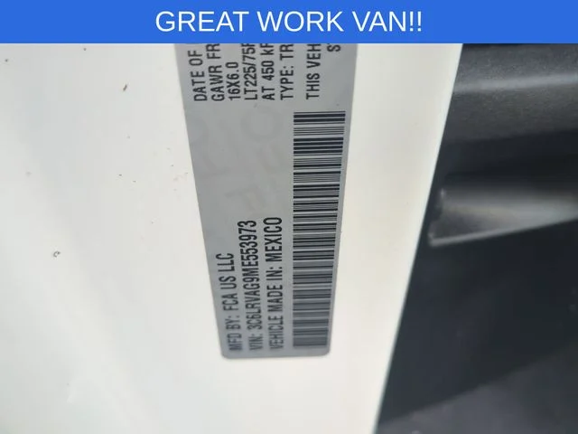 Used 2021 White Ram Low Roof image 31