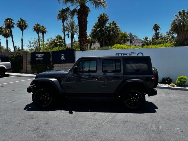 Used 2021 Granite Crystal Metallic Clearcoat Jeep Unlimited Willys image 8
