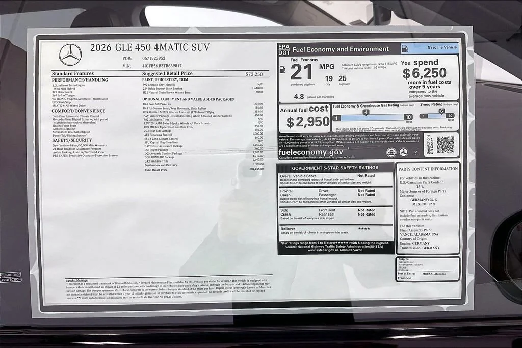 New 2026 Selenite Grey Metallic Mercedes-Benz GLE 450 image 31