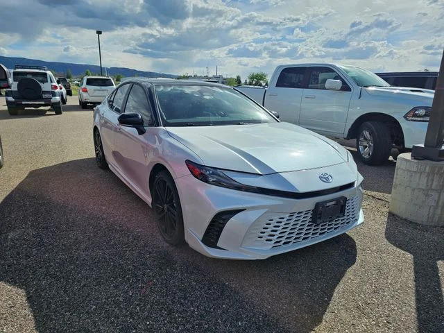 Used 2025 Midnight Black Metallic Toyota XSE image 3