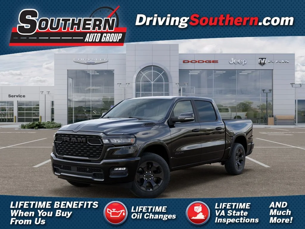 New 2026 Diamond Black Crystal Pearl-Coat Exterior Paint RAM Big Horn/Lone Star image 1